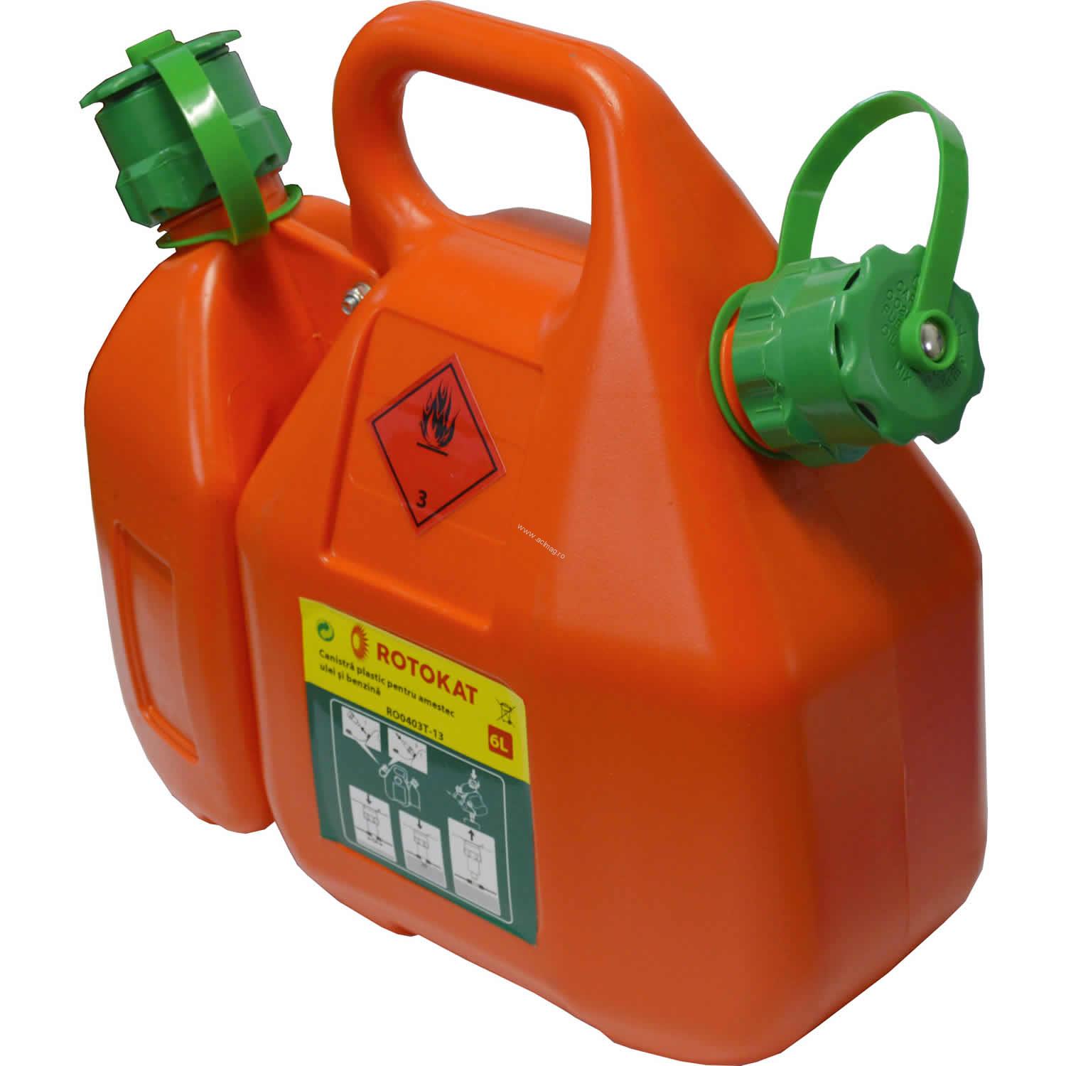 Canistra ROTAKT 6L plastic - amestec ulei si benzina