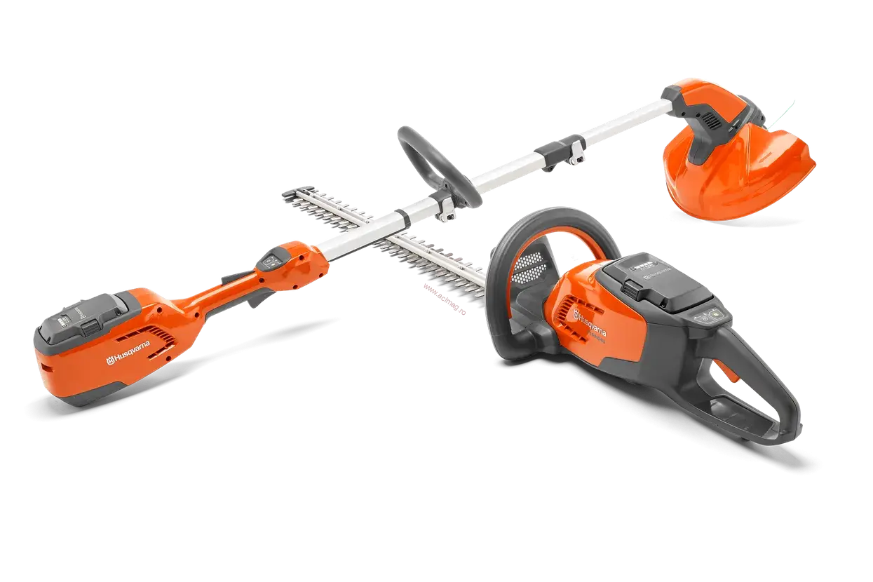 HUSQVARNA Set trimmer 115iL și motounealtă gard viu 115iHD45