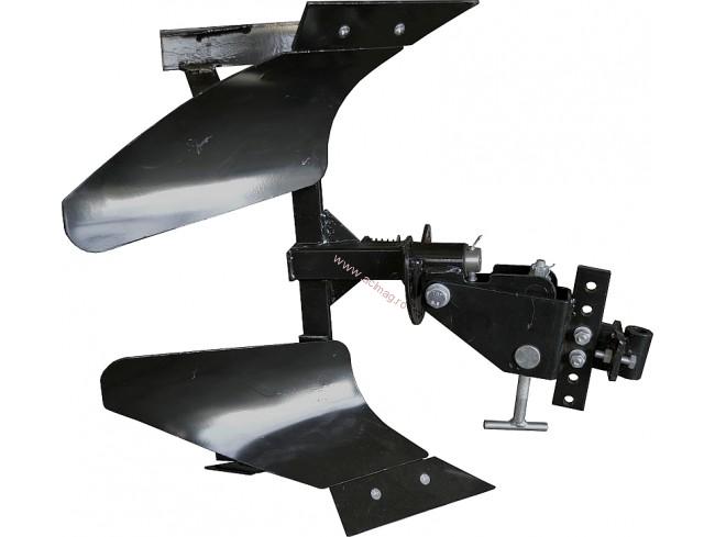 Plug de arat REVERSIBIL PENTRU MOTOCULTOR, CU DOUA TRUPITE, ROTAKT